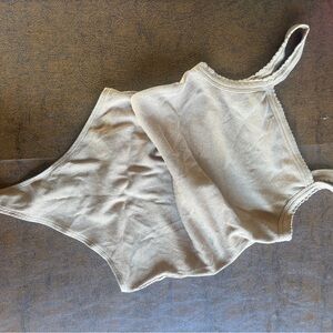 BP Tan Ribbed Bodysuit